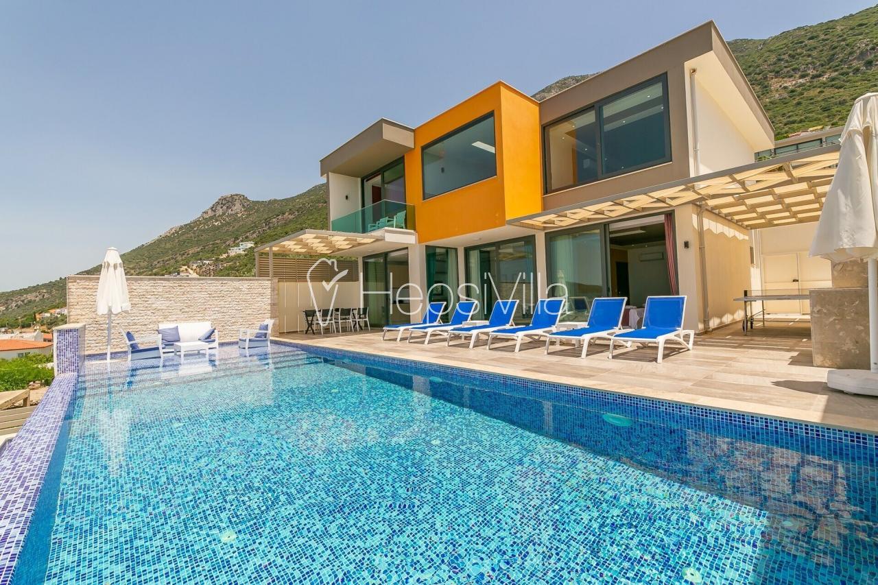 Villa Retro Muhafazakar Ailelere havuzu korunaklı saunalı  - Hepsi Villa