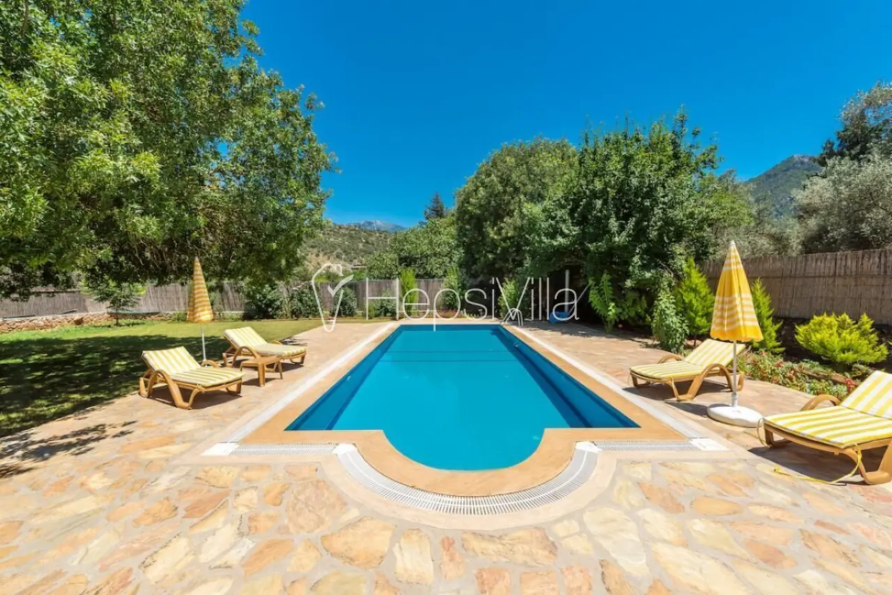 Villa Artemis, Kayaköyde 3 odalı özel yüzme havuzlu villa - Hepsi Villa