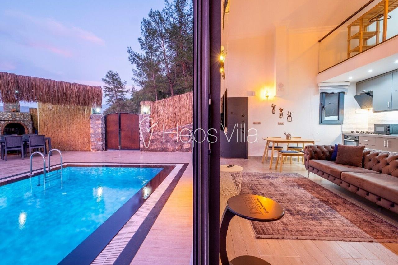 Villa Semina, Kayaköy’de 4 kişilik özel konsept korunaklı villa - Hepsi Villa