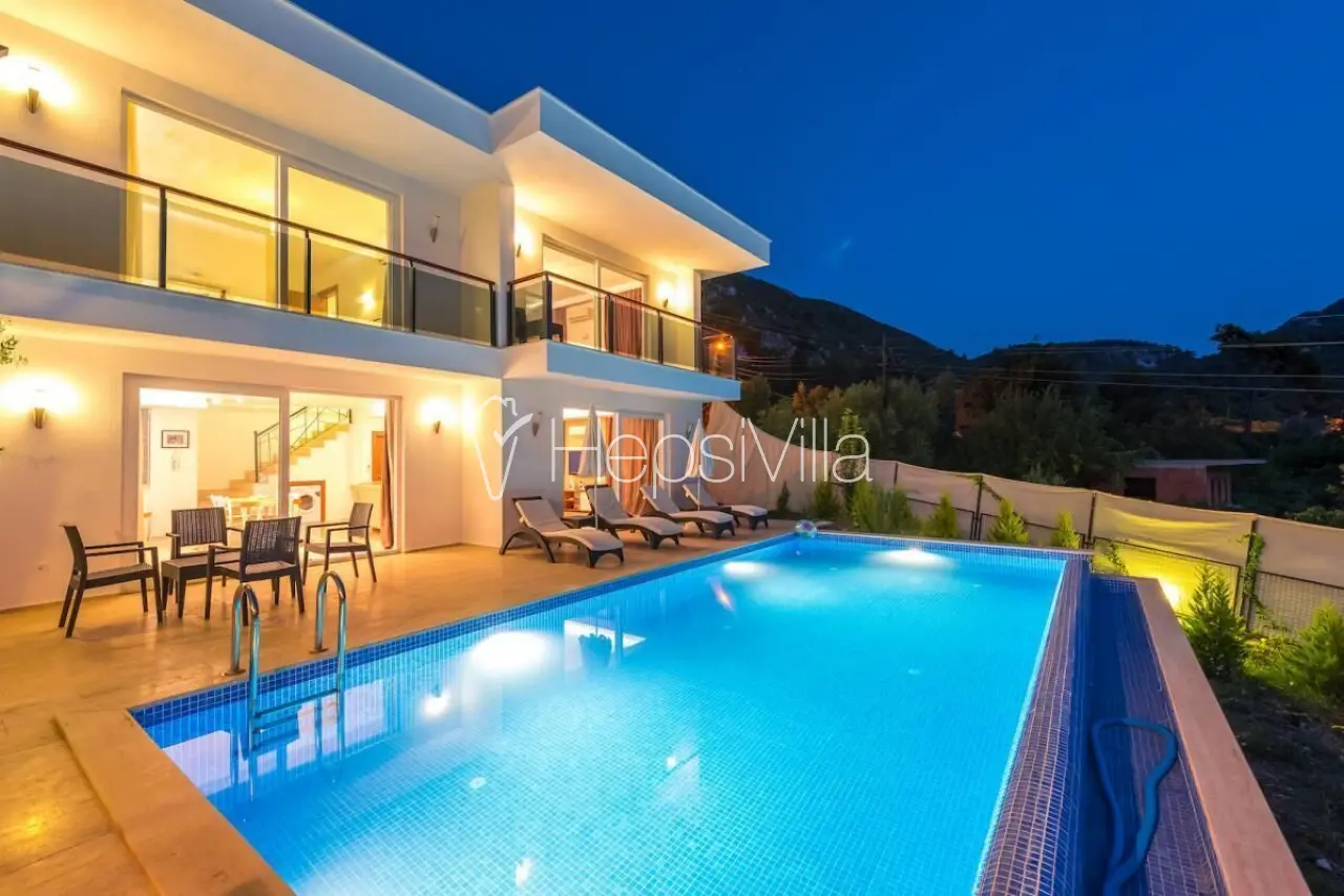 Villa Bodamya Park, Kalkan İslamlarda Havuzu Korunaklı Villa - Hepsi Villa