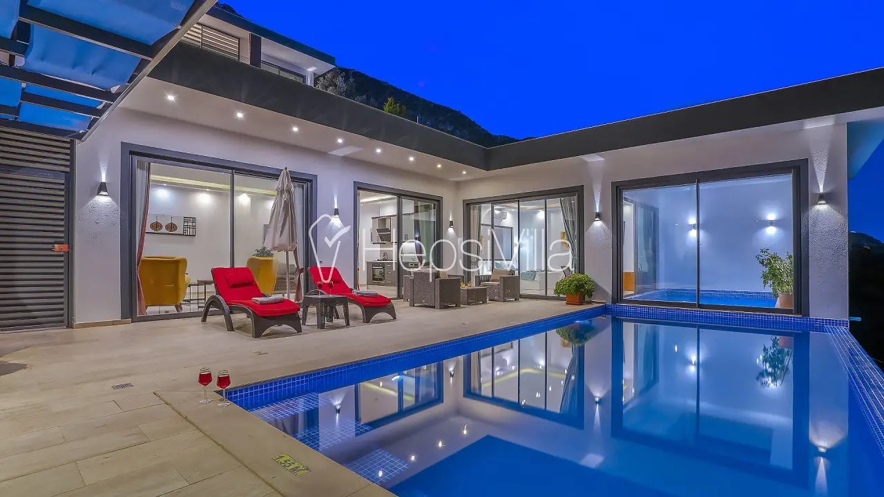Villa Rima, Kalkan Kördere’de Tek Odalı Deniz Manzaralı Balayı Villası - Hepsi Villa