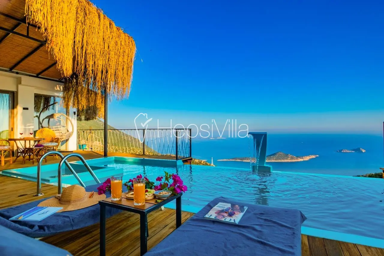 Villa Tokyo, Sonsuz havuzlu deniz manzaralı lüks kahvaltı dahil balayı villası - Hepsi Villa