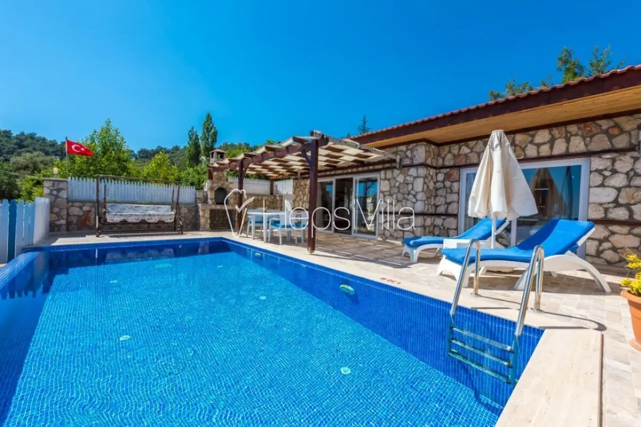 Villa Simge, Kalkan İslamlarda1 Yatak Odalı Balayı Villasıdır. - Hepsi Villa